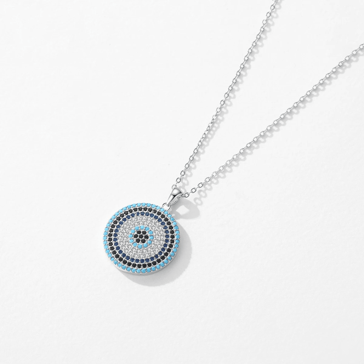 Azure Gaze Silver Amulet