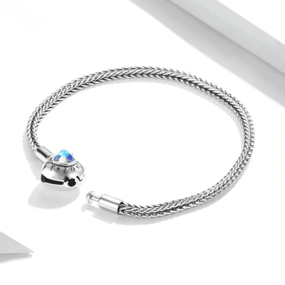 Crystal Heart Charm Bracelet