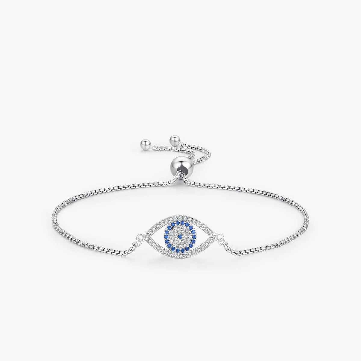 Elegant Eye Zirconia Charm Bracelet