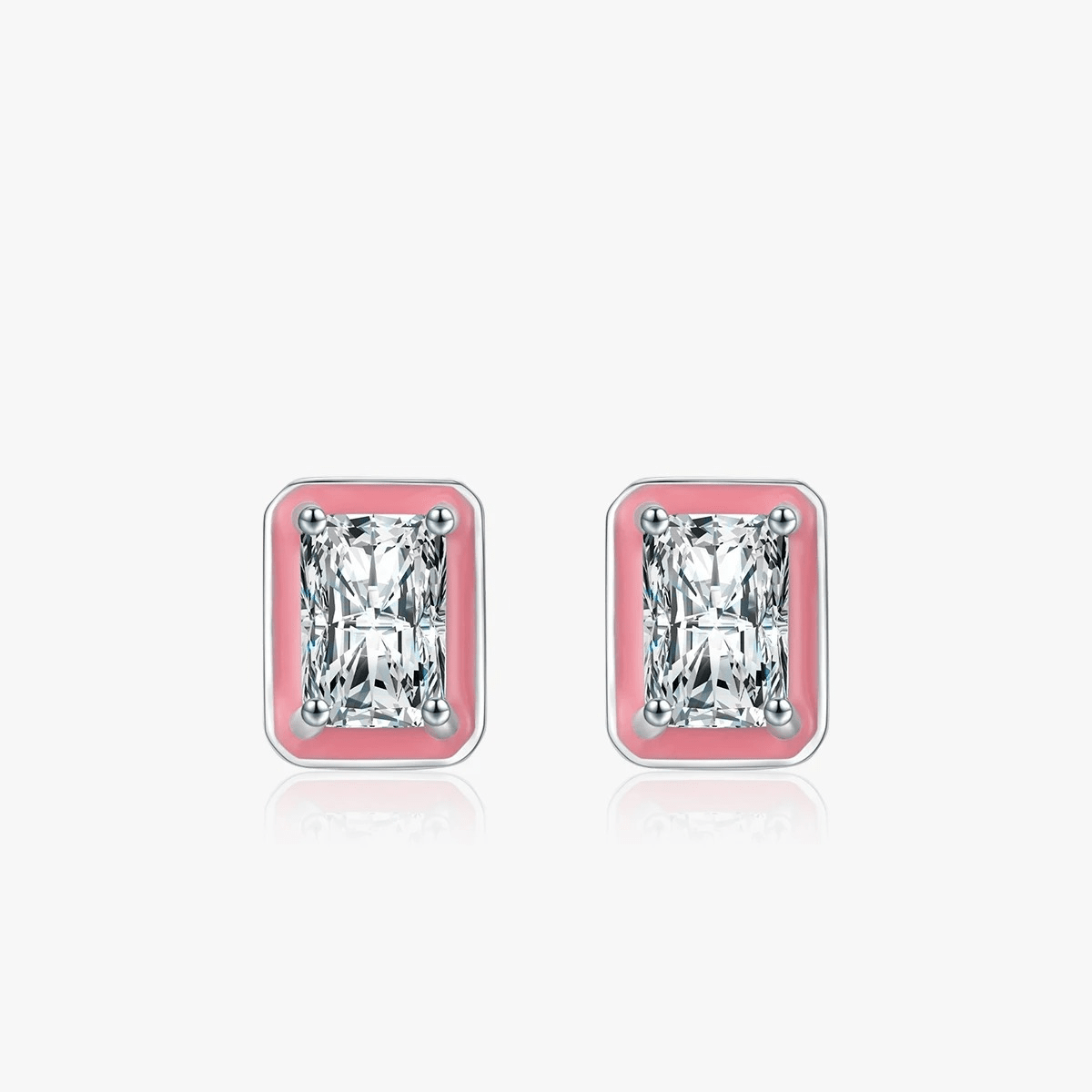 Halo Brilliance Rose Edge Earrings