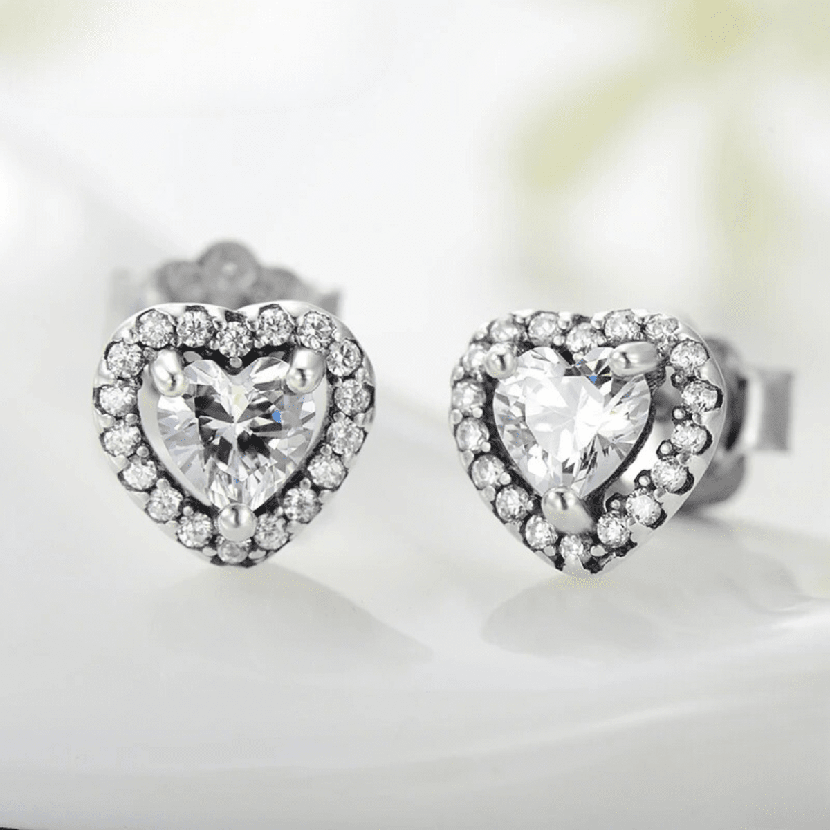 Halo Heart Sparkle Earrings