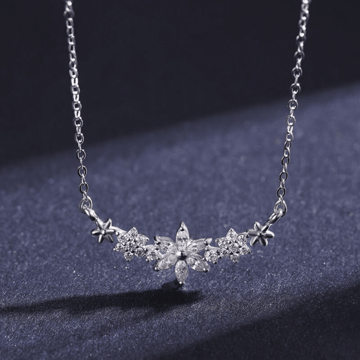 Luminous Halo Floral Pendant