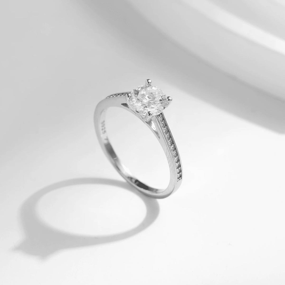 Moissanite Splendor Solitaire Ring
