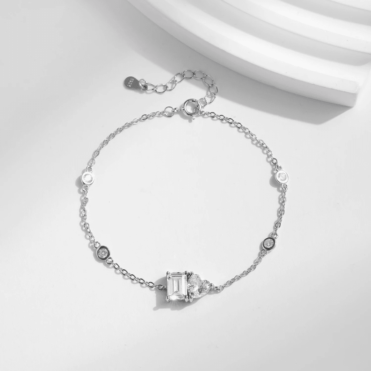Sparkle Heart Halo Bracelet