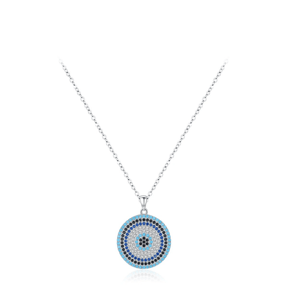Azure Gaze Silver Amulet 