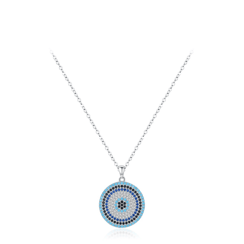 Azure Gaze Silver Amulet 