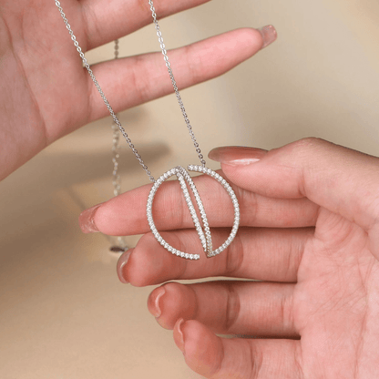 Celestial Silver Charm Necklace 