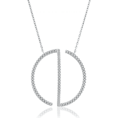 Celestial Silver Charm Necklace 