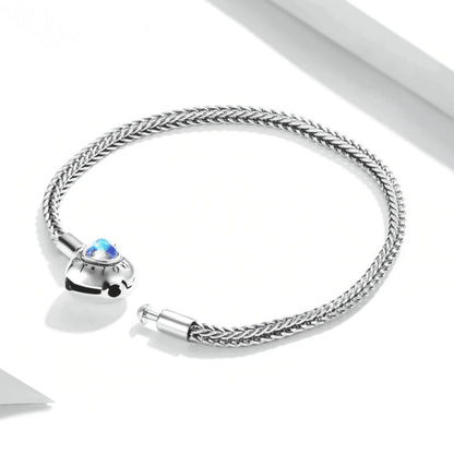 Crystal Heart Charm Bracelet 