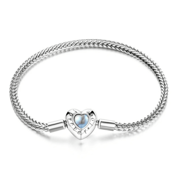 Crystal Heart Charm Bracelet 