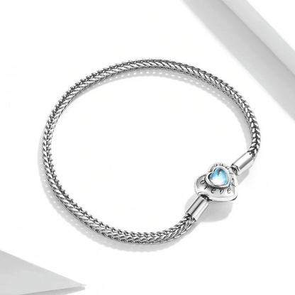 Crystal Heart Charm Bracelet 