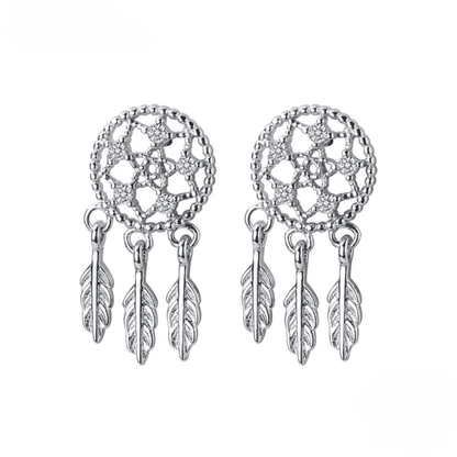 DreamCatcher Silver Elegance Earrings 