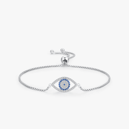 Elegant Eye Zirconia Charm Bracelet 