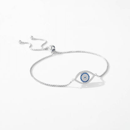 Elegant Eye Zirconia Charm Bracelet 