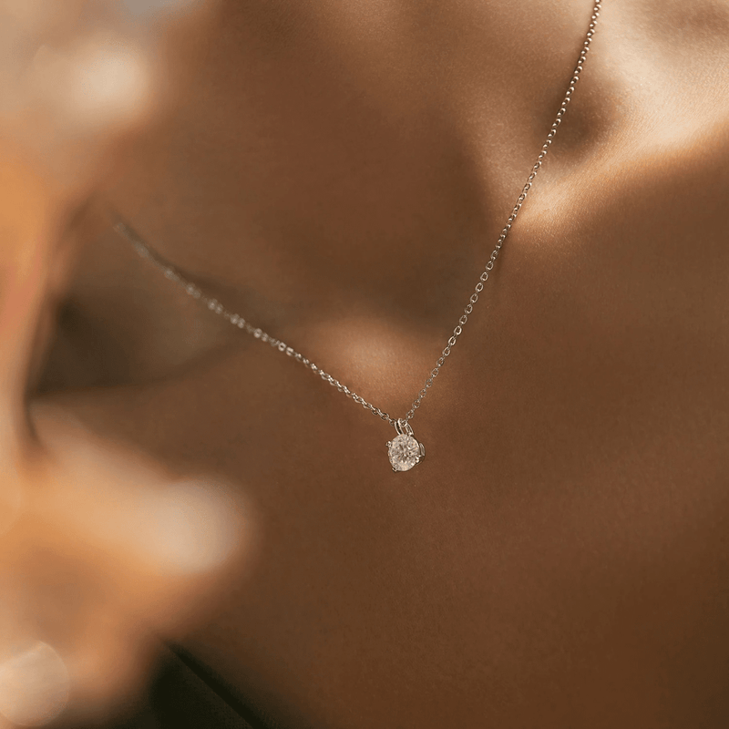 Elegant Moissanite Sparkle Pendant 