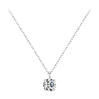 Elegant Necklace With Sparkling Moissanite Pendant Nec11 