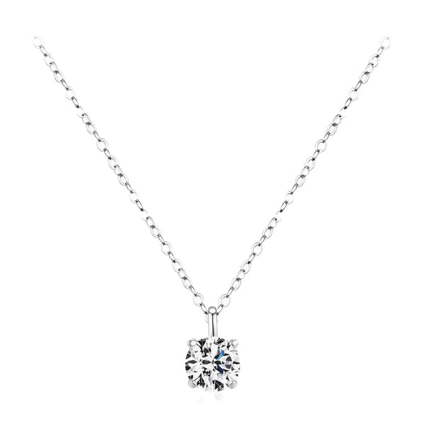 Elegant Necklace With Sparkling Moissanite Pendant Nec11 