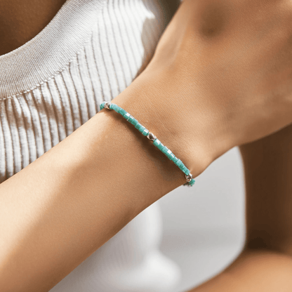 Emerald Elegance Adjustable Bracelet 