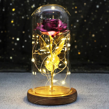 Galaxy Enchanted Rose Light Dome 