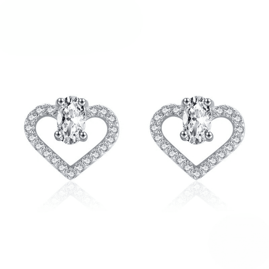 Halo Heart Elegance Studs 