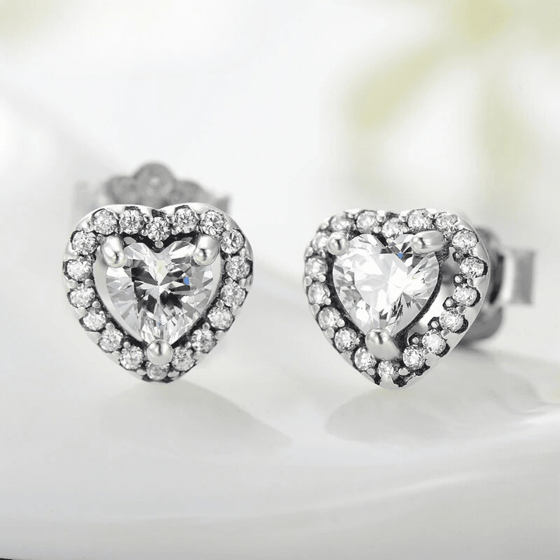 Halo Heart Sparkle Earrings 