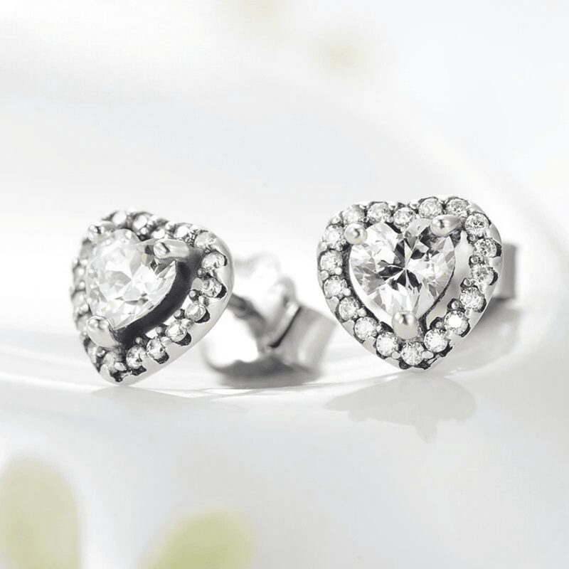 Halo Heart Sparkle Earrings 