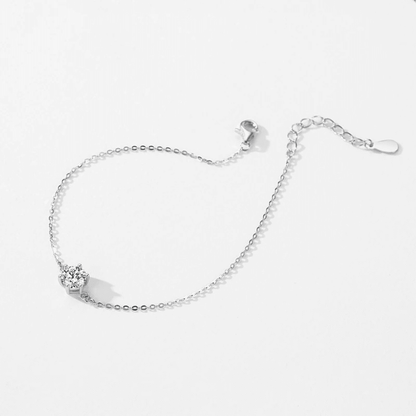 Halo Shine Adjustable Silver Bracelet 