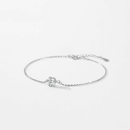 Halo Shine Adjustable Silver Bracelet 
