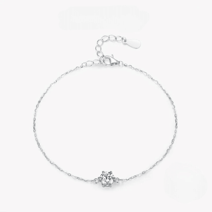 Halo Shine Adjustable Silver Bracelet 