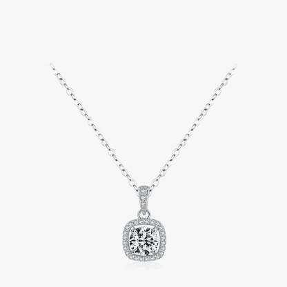 Halo Sparkle Silver Necklace 
