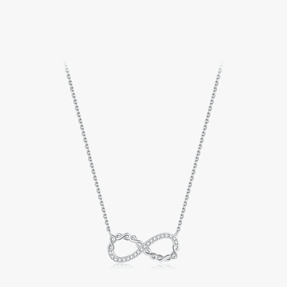 Infinity Elegance Silver Necklace 