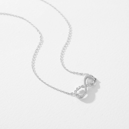 Infinity Elegance Silver Necklace 