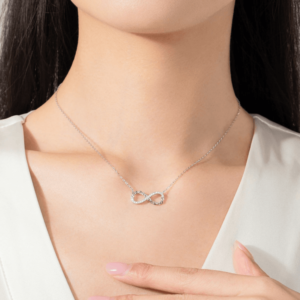 Infinity Elegance Silver Necklace 