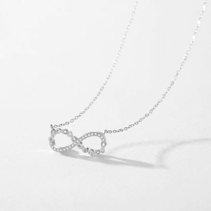 Infinity Elegance Silver Necklace 