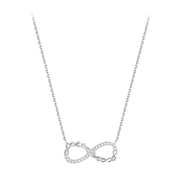 Infinity Necklace - Infinity Elegance Silver Necklace Nec16 