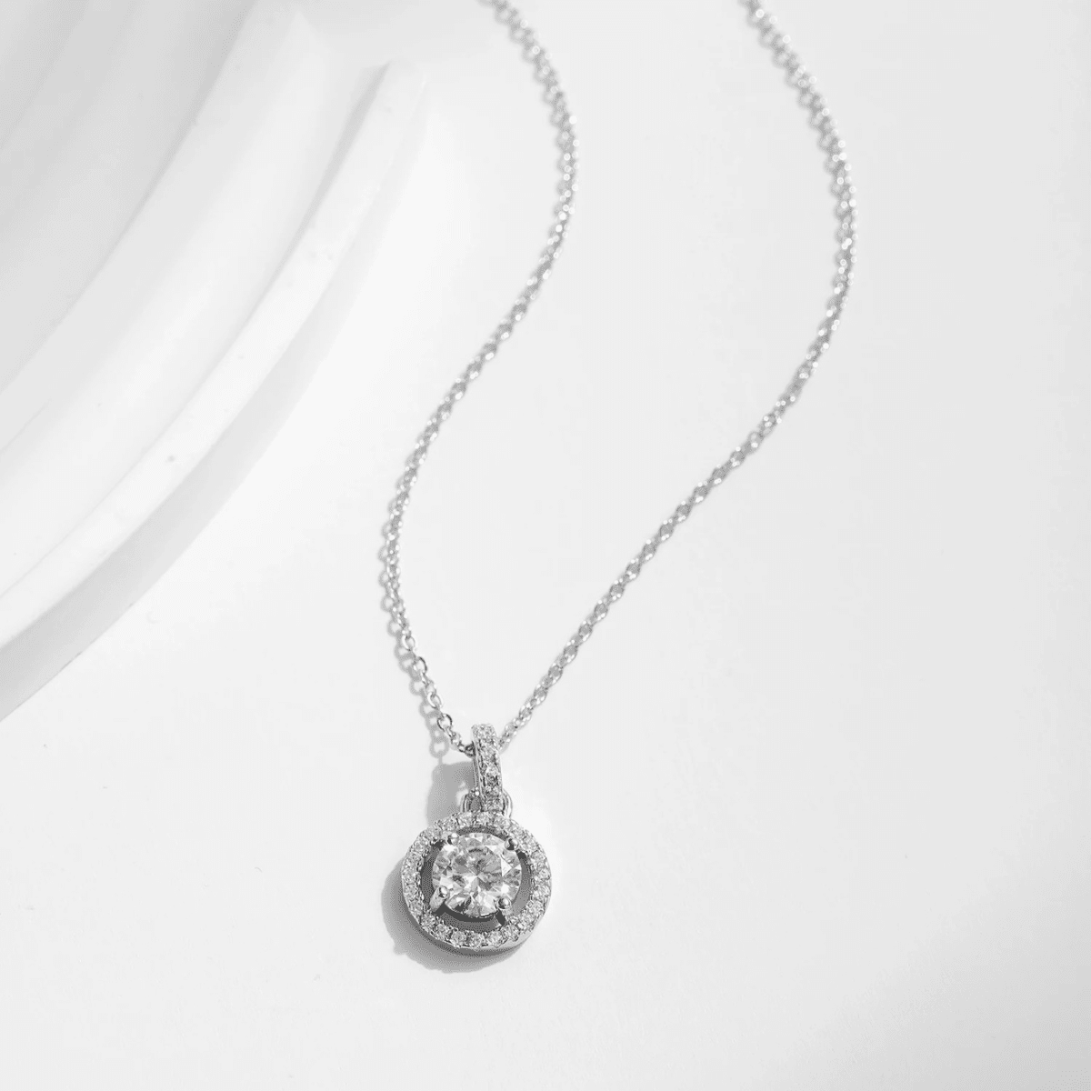 Moissanite Brilliance Pendant Necklace 
