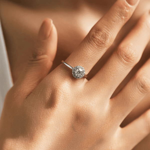 Moissanite Elegance Silver Solitaire 