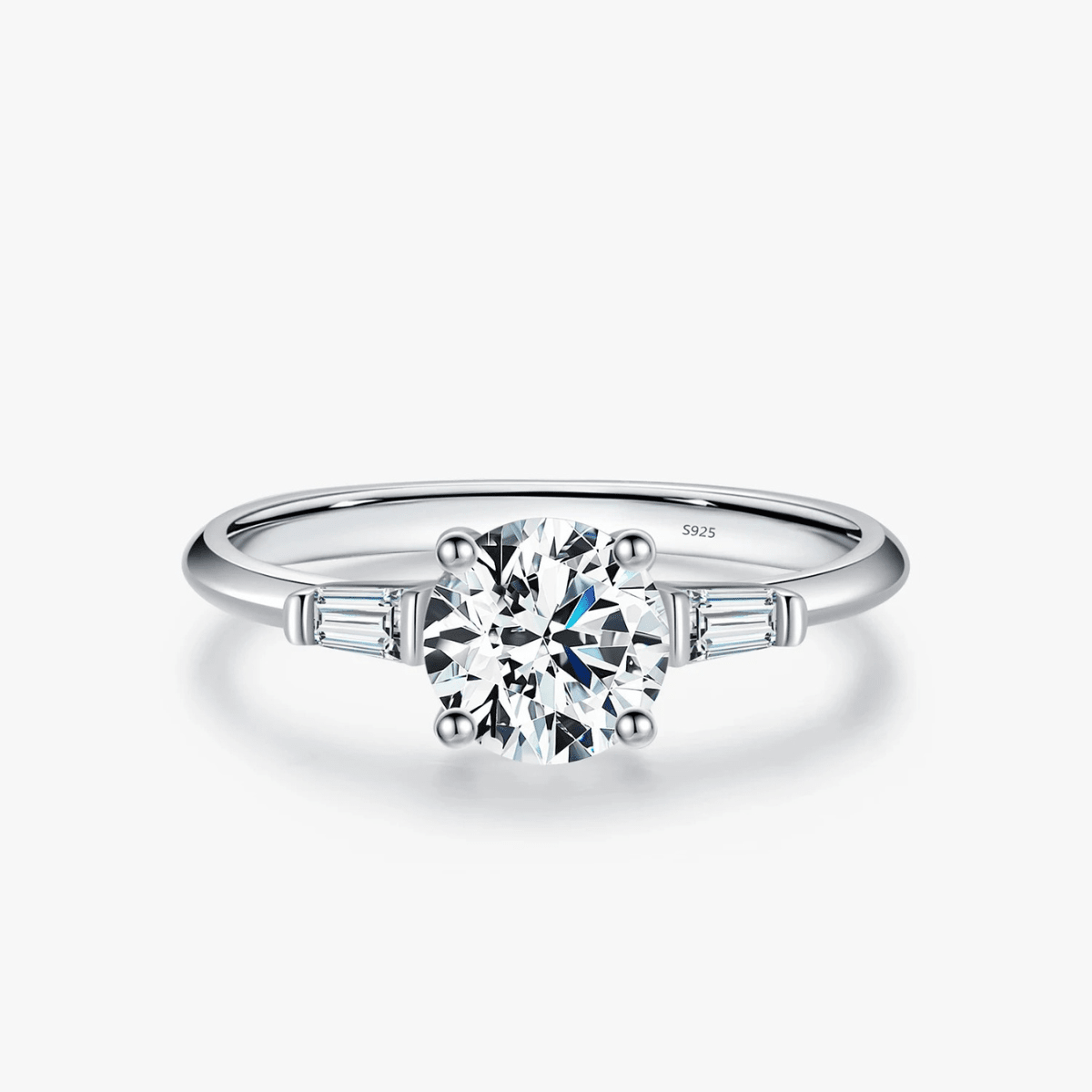 Moissanite Solitaire Sparkle 