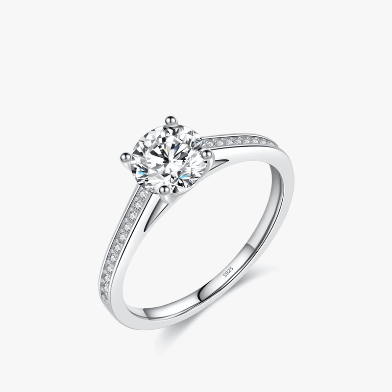 Moissanite Splendor Solitaire Ring 