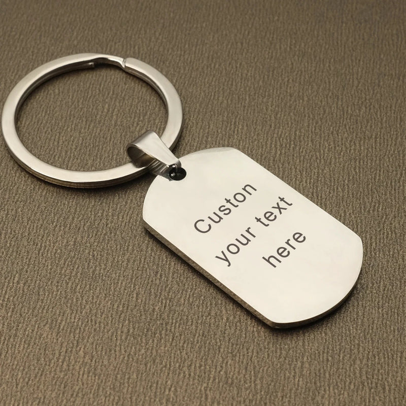 Personalized Keychain with Photo and Message 