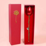 Rose Gift Box With Necklace - Elegant LoveSpark Jewelry Case 