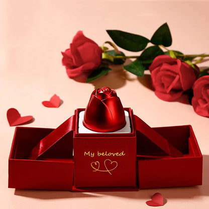 Rose Jewel Box with Love You Necklace 100 languages 