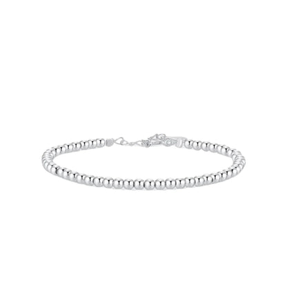 Silver Luxe Bead Chain Bracelet Bra22 