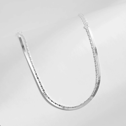 Silver Scales Double Layer Bracelet 
