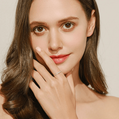 Square Halo Shine Ring 