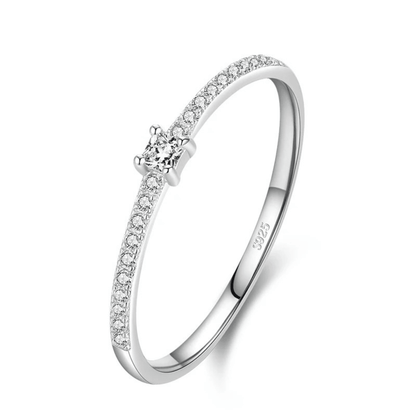 Square Halo Shine Ring 