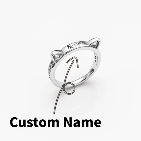 WhiskerWishes Custom Cat Ring 